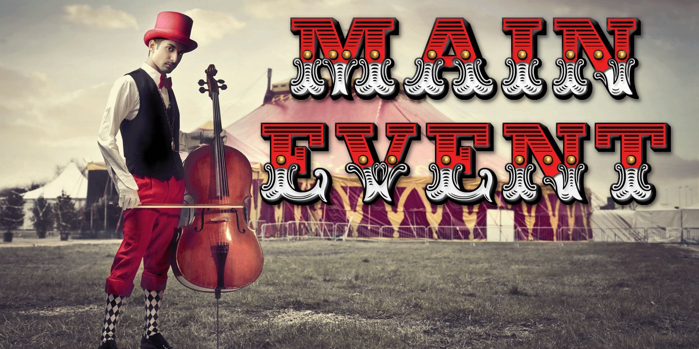 Main Event Fill Font preview